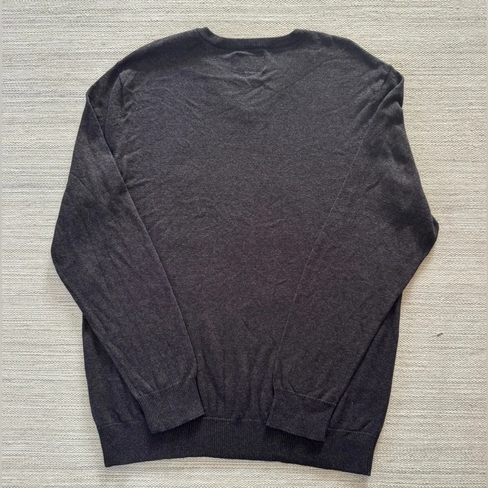 American Eagle‎ Outfitters brown cotton knit v-neck long sleeve sweater men’s L